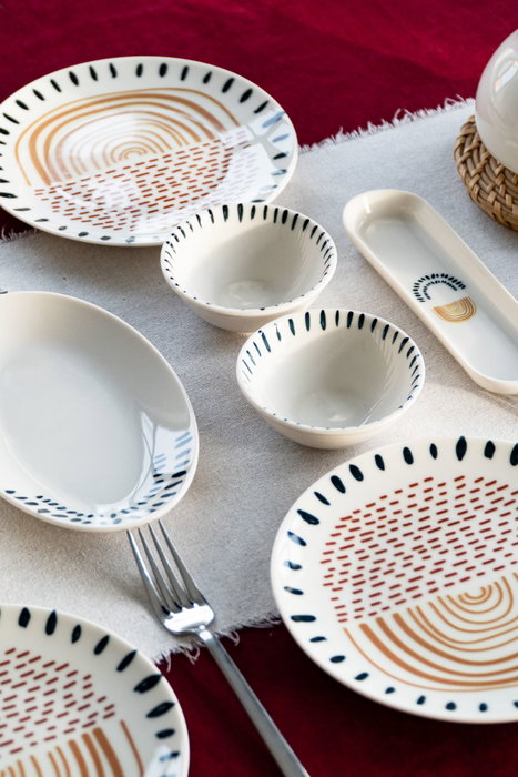 Hermia Set de Desayuno Yakamoz 16 Multicolor